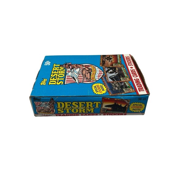 Topps 1991 Desert Storm Trading Cards and Stickers 36 New Sealed Packs in Box - Picture 3 of 5